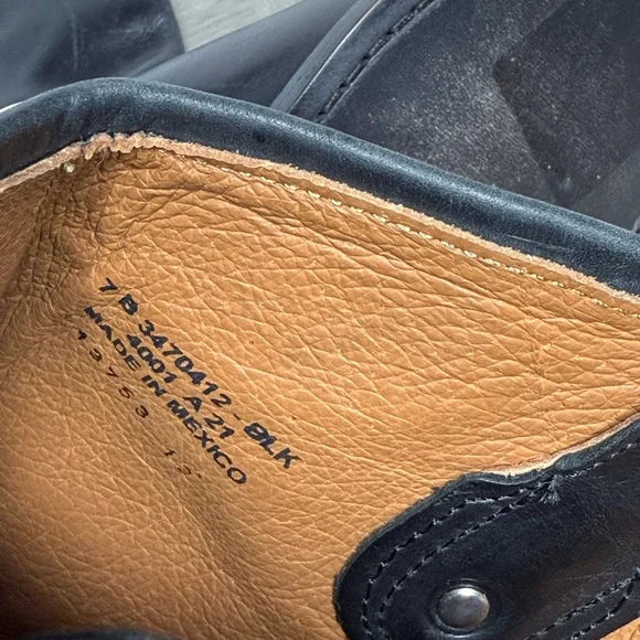 Frye Melissa Black Leather Riding Boot 7B - Picture 6 of 9